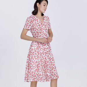👗 Classic Floral Shirt Dress – Timeless Elegance & Comfort 👗